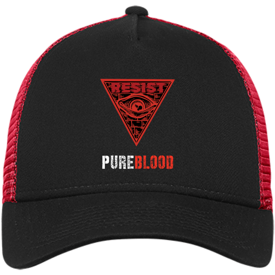 "PureBlood" Embroidered Snapback Trucker Cap