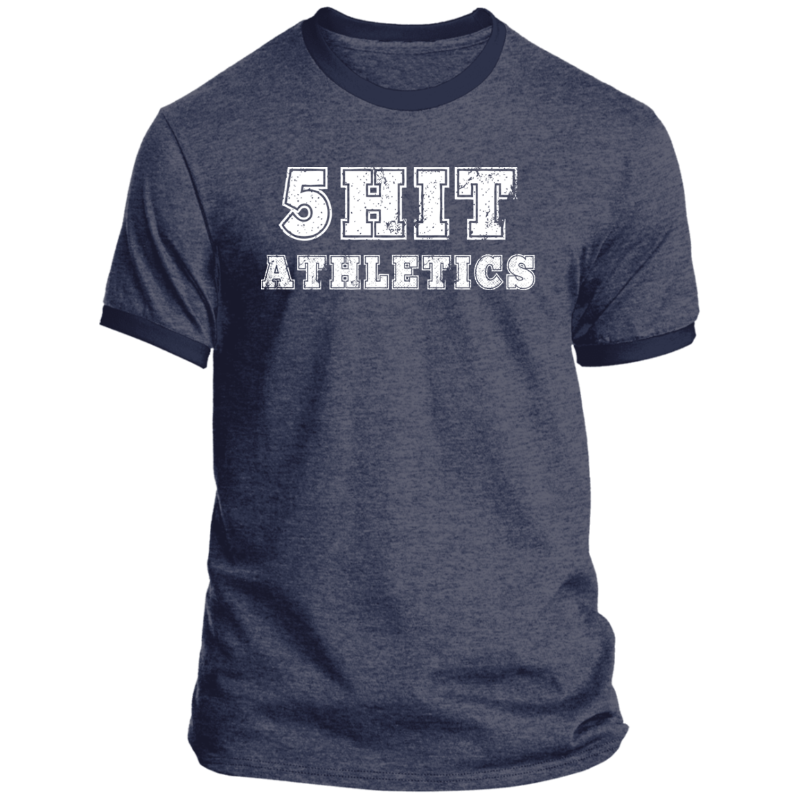 "5-Hit Athletics" Ringer Tee