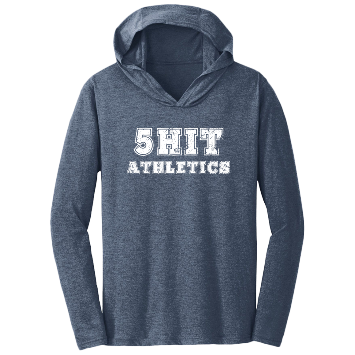 "5-Hit Athletics" Triblend T-Shirt Hoodie