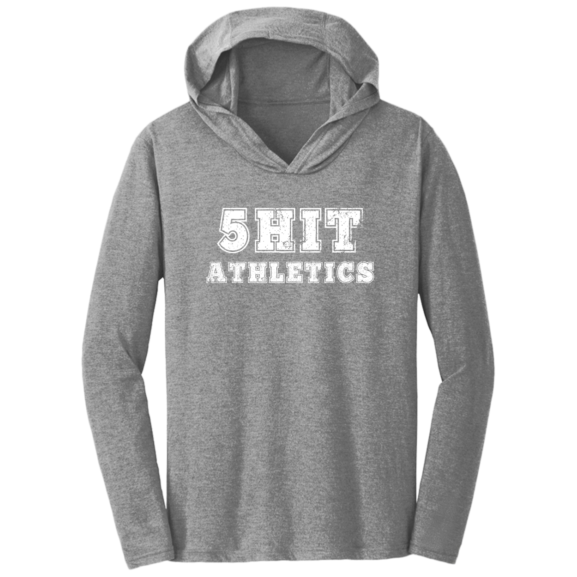 "5-Hit Athletics" Triblend T-Shirt Hoodie