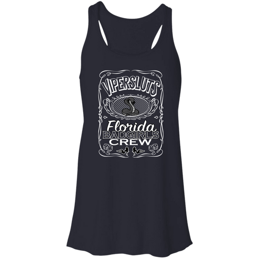 "ViperSluts BadGirls" Flowy Racerback Tank