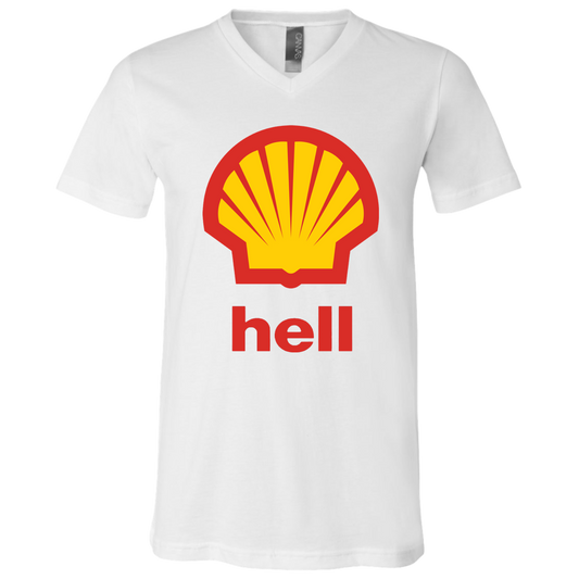 "Gas Hell" Unisex Jersey SS V-Neck T-Shirt