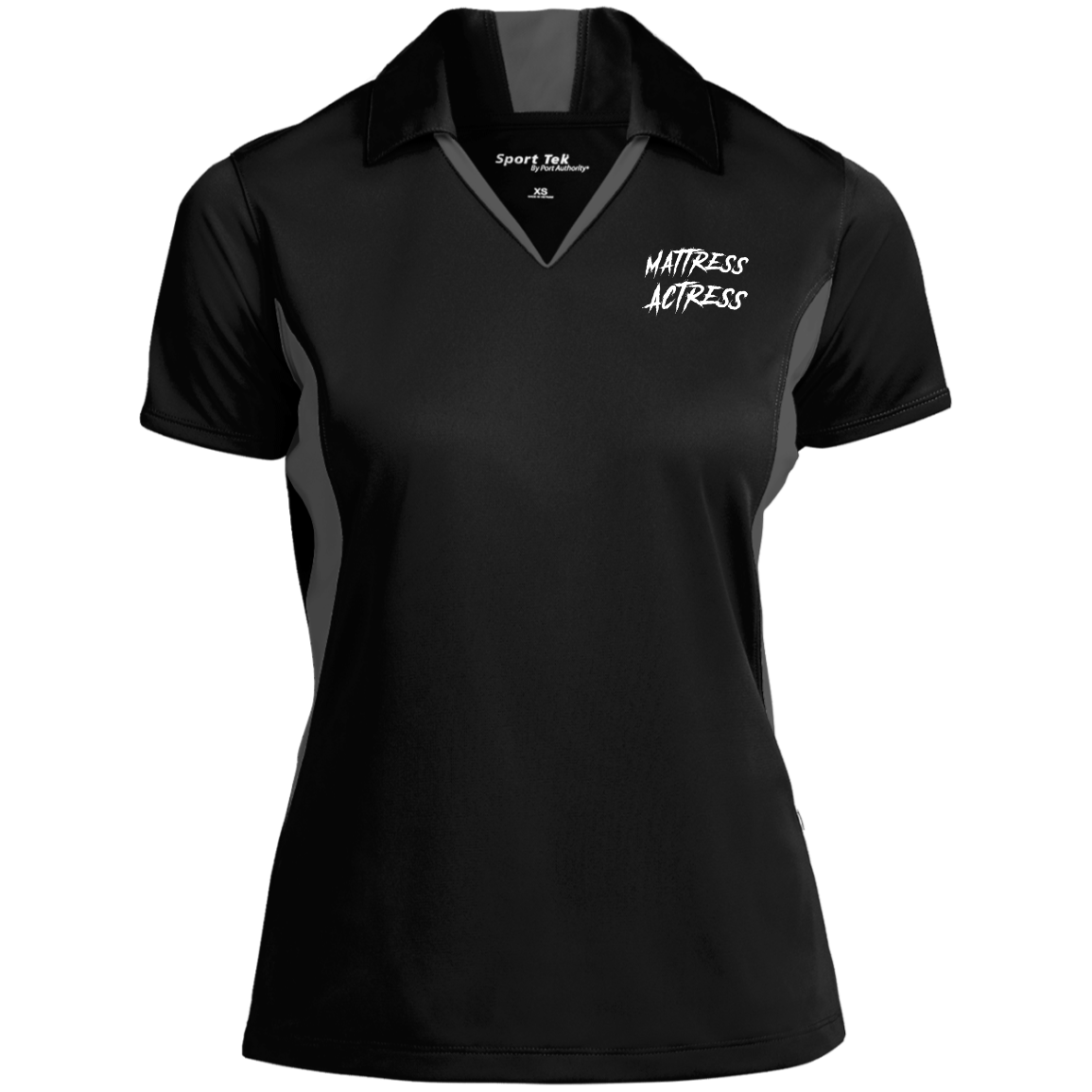 "Mattress Actress" Ladies' Colorblock Performance Polo