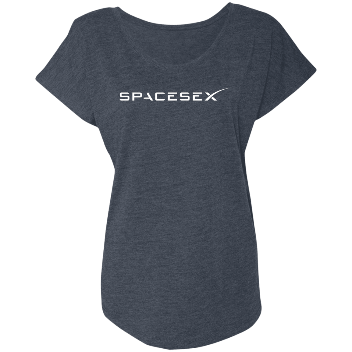 "SpaceseX" Ladies' Triblend Dolman Sleeve