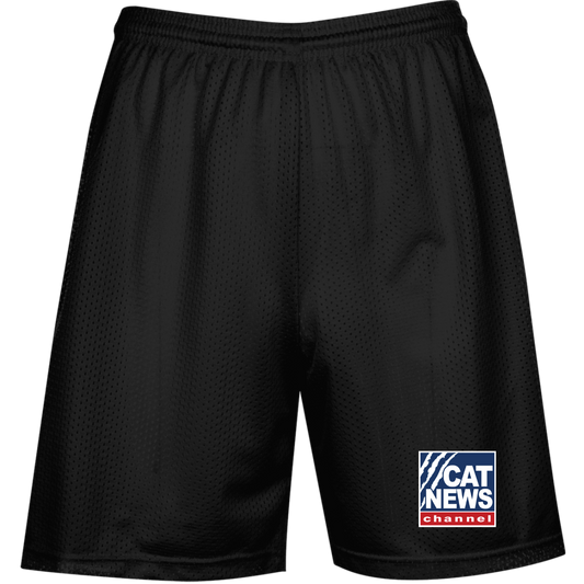 "Cat News" Performance Mesh Shorts