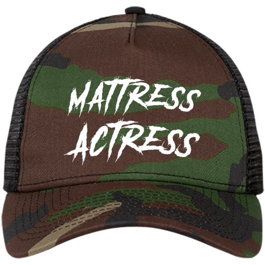 "Mattress Actress" Embroidered Snapback Trucker Cap