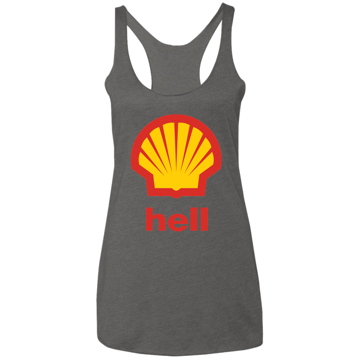 "Gas Hell" Ladies' Triblend Racerback Tank